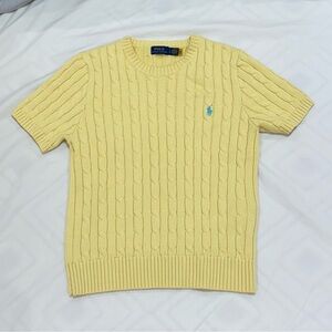 Polo by Ralph Lauren - Yellow Crewneck Sweater Lightweight Knit